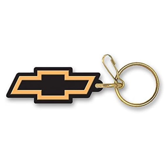 Plasticolor Molded Products 4139 Chevy Logo Black Bowtie Plastisol Key Chain