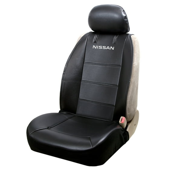 Plasticolor Nissan Black Vinyl Universal Fit Automotive Seat Cover, 1 Pack