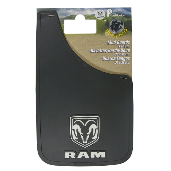 RAM 9 x 15 Easy-Fit Universal Fit Automotive Mud Guards, Black