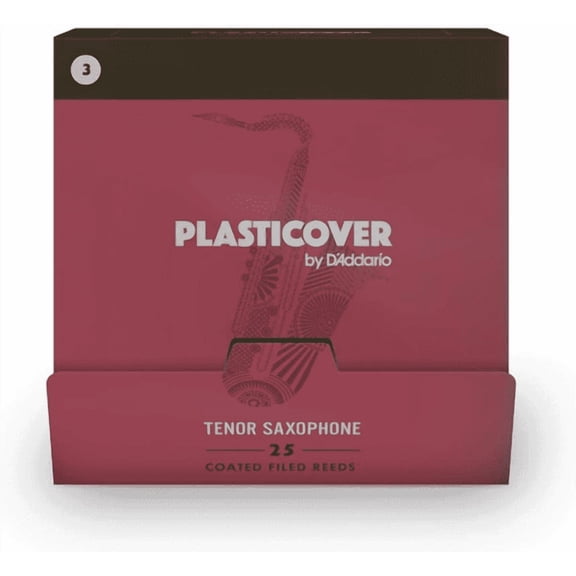 Plasticover by D'Addario Tenor Saxophone Reeds Strength 2.0, 25-pack