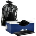 thumbnail image 1 of Plasticplace 12-16 Gallon Trash Bags │ 1.2 Mil │ Black Garbage Can Liners │ 24" x 31" (250 Count), 1 of 8