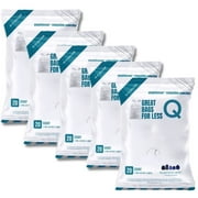 Plasticplace Trash Bags, Compatible with simplehuman Code Q Packs, White Drawstring Garbage Liners,13-17 Gallon, 25" x 32.5" (20 Count/5 Pack)