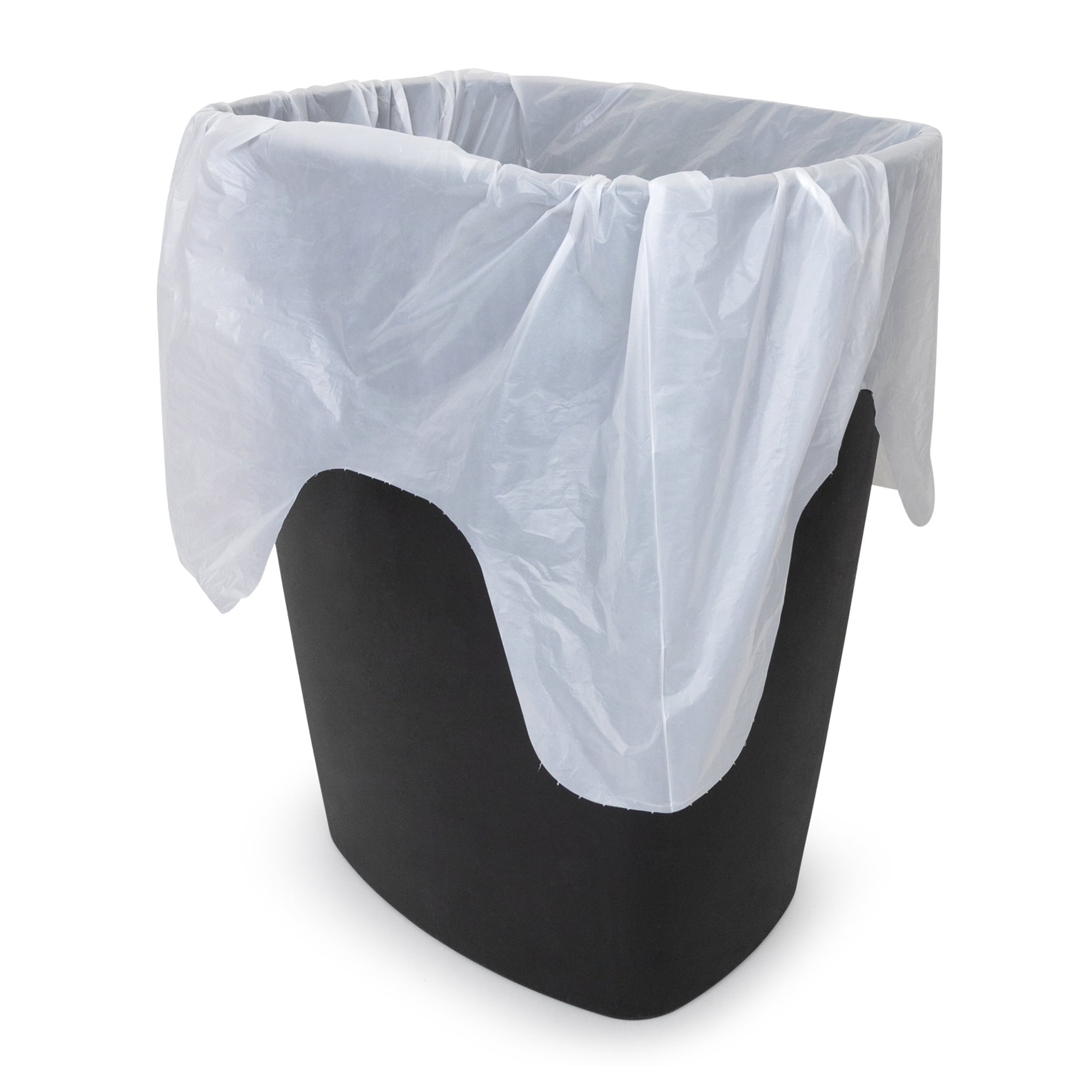 Plasticplace 13 Gallon Trash Bags 0.7 Mil │ Value Line White Garbage Can Liners │ 23.5"x28 (180 Count)