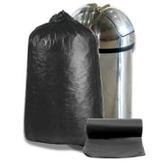 Plasticplace 20-30 Gallon Black High Density Trash Bags, 8 Microns, 30" x 37", Leakproof, 500 Count