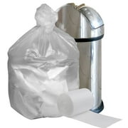 Plasticplace 20-30 Gallon High Density Trash Bags - 30"x37" Clear Garbage Bags, 6 Micron, 500 Count