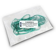 Plasticplace 23" Green Rubber Bands for 55 Gallon Trash Can, 5 Count