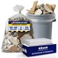 thumbnail image 1 of Plasticplace Contractor Trash Bags 55-60 Gallon, Heavy Duty Garbage Bags, 3.0 Mil Clear Trash Bags, Tear-Resistant Large Trash Can Liners for Construction, Recycling & Home Improvement (50 Count), 1 of 9