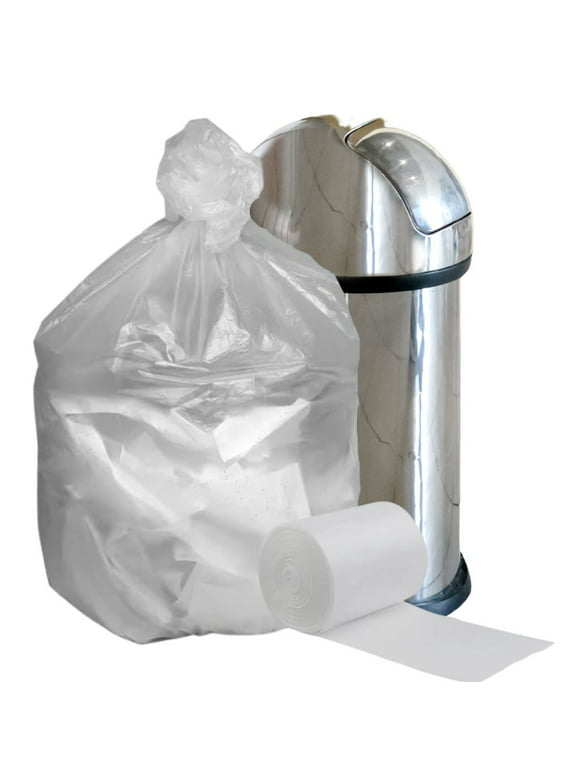 Plasticplace 56 Gallon Glutton High Density Trash Bags, 150 Count, Clear