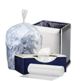  NINESTARS NSTB-21 Extra Strong White Trash Bag w/Drawstring  Closure, 21 Gal. 30 count : Health & Household