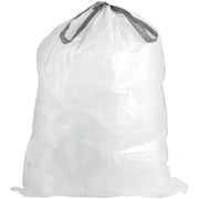 Plasticplace Drawstring Trash Bags, Compatible with simplehuman Code H 200 Count Drawstring Garbage Bags, 8-9 Gallon, 18.5  x 28