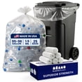 thumbnail image 1 of Plasticplace 95-96 Gallon Garbage Can Liners, 25 Count (Pack of 1), 1 of 9