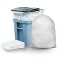 thumbnail image 1 of Plasticplace 95-96 Gallon Garbage Can Liners │ 2 Mil │ Clear Heavy Duty Trash Bags │ 61” x 68” (50 Count), 1 of 8