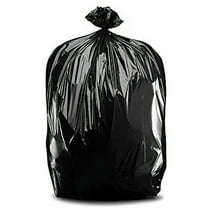 Plasticplace 95-96 Gallon Garbage Can Liners, 1.5 Mil, Black Heavy Duty Trash Bags, 61'' X 68'' (25 Count)