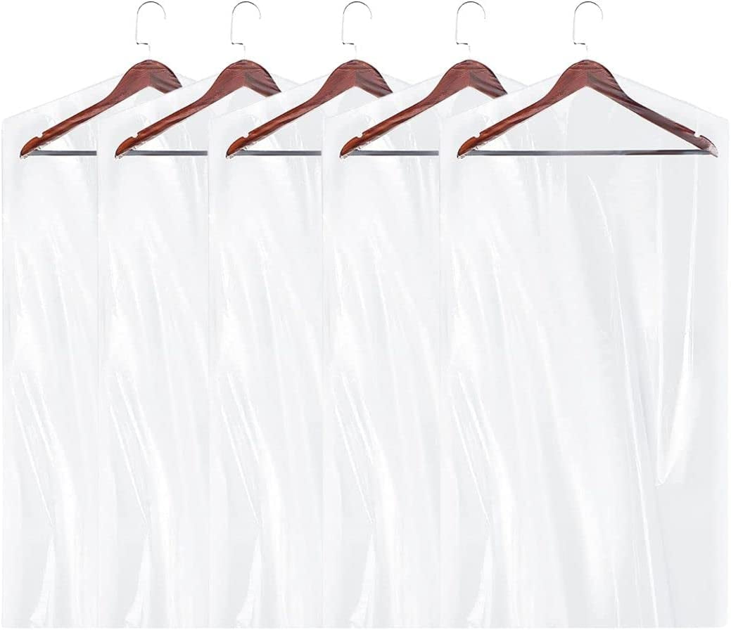 Plasticplace Clear Garment Bags │ Plastic Suit Bag │1.0 Mil│21" X 4" X