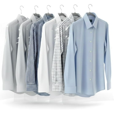 Plasticplace Clear Plastic Hanging Garment Bags, 1.0 Mil Sloped Shoulder Plastic Suit Bags Protect Suits, Dresses, Jackets, Mid-Length Garments, 21" x 4" x 40", 50 Count