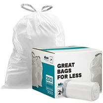 Wide mouth on sale trash bags