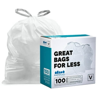 Small Bathroom Trash Bags AOSULI 3 Gallon/10 Liter Trash Can Bags,100  Counts Plastic Waste Basket Bags,Small Black Garbage Bags for Bathroom Can,  Office
