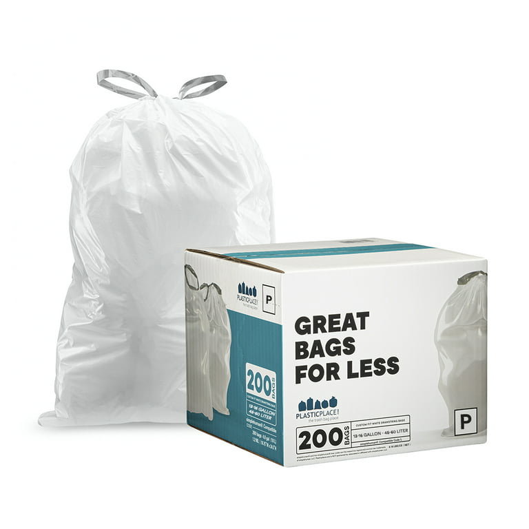 https://i5.walmartimages.com/seo/Plasticplace-Custom-Fit-Trash-Bags-simplehuman-Code-P-Compatible-200-Count-White-Drawstring-Garbage-Liners-13-16-Gallon-50-60-Liter-23-5-x-31-5_38a57698-7004-474c-a243-fc75df4a5f35.bf393d79c3781e6a9405592312c724c1.jpeg?odnHeight=768&odnWidth=768&odnBg=FFFFFF
