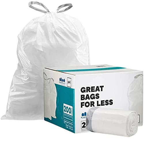 Plasticplace Custom Fit Trash Bags simplehuman (x) Code H Compatible, 8-9  Gallon, 30-35 Liter,18.5 x 28, Tinted Blue, 200 Count - Yahoo Shopping