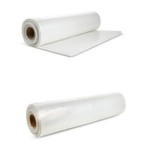Plasticplace Extra Heavy Clear Plastic Surface Cover Sheeting, 6 Mil, 10' x 100' (1 Roll)