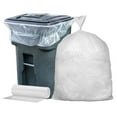 thumbnail image 1 of Plasticplace 65 Gallon Trash Bags , Clear Heavy Duty Garbage Bags Liners , 50” x 48” , 25 Count , Tear & Leak-Proof , Industrial Strength for Outdoor, Commercial & Residential Use Trashbags 2.7 Mil, 1 of 10