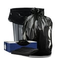 thumbnail image 1 of Plasticplace 32-33 Gallon Trash Bags │ 1 Mil │ Black Heavy Duty Garbage Can Liners │ 33” x 39” (100 Count), 1 of 8
