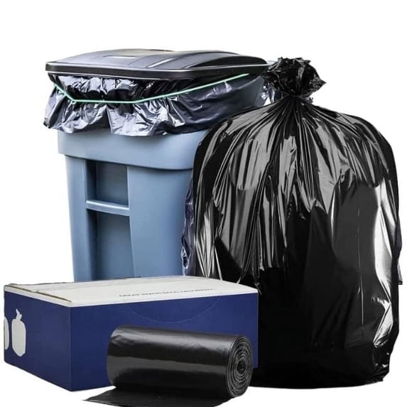 Plasticplace Heavy Duty 95-96 Gallon Garbage Bags, Commercial Kitchen ...
