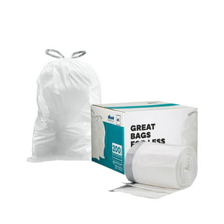 20pk Replacement Durable Garbage Bags, Fits Simplehuman¨ Ôsize ''B''Ô, 6L /  1.6 Gallon