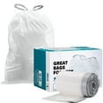 Plasticplace simplehuman®* Code N Compatible │ Custom Fit Trash Bags │ 1213 Gallon / 4550
