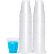 PLASTICPRO 3 Oz Clear Disposable Cups Plastic Cups for Party, 100-Pack