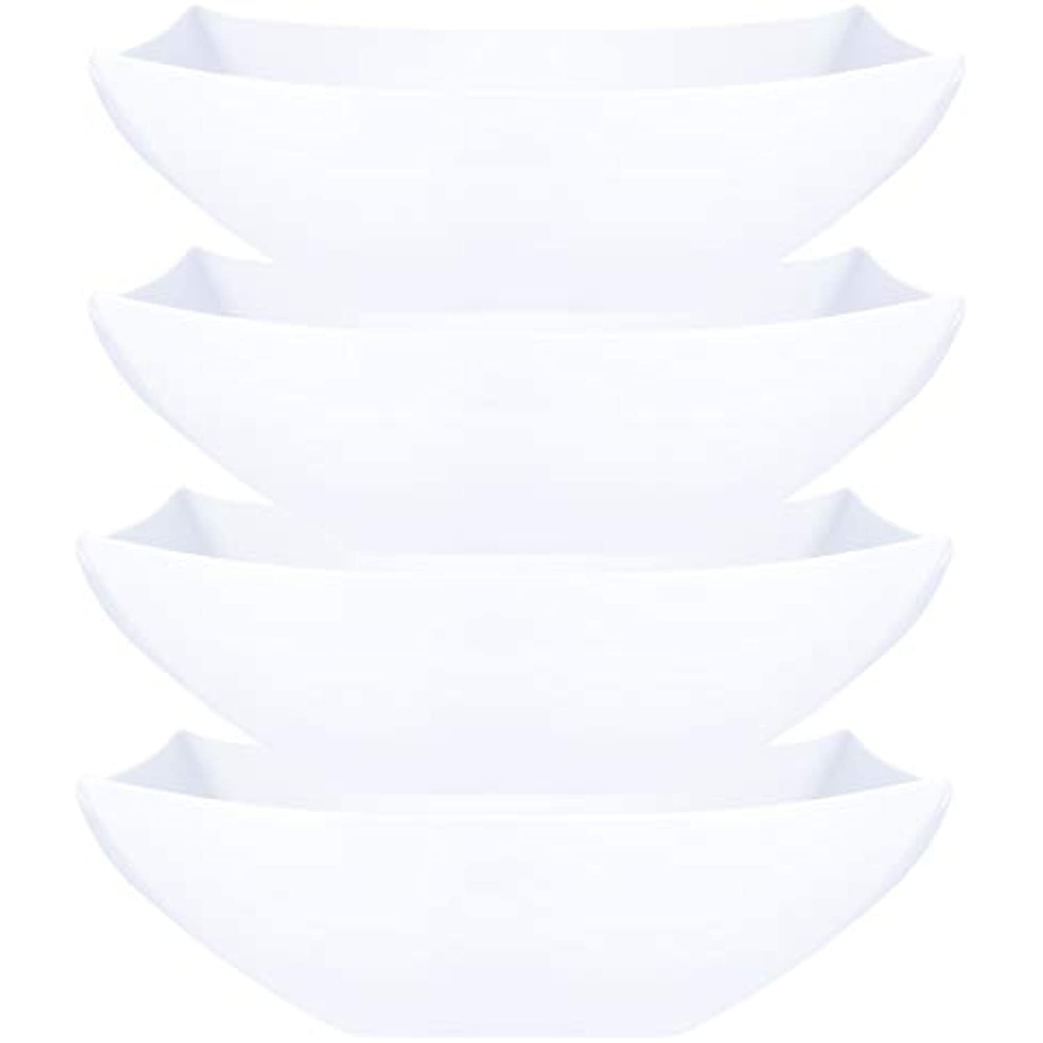 zappy 4 Sets 128 oz Clear Square Bowl with Lid, Extra Large Plastic Serving  Bowls with Lids Party Bowls Snack Bowls Fruit Bowls Extra Large Salad Bowl