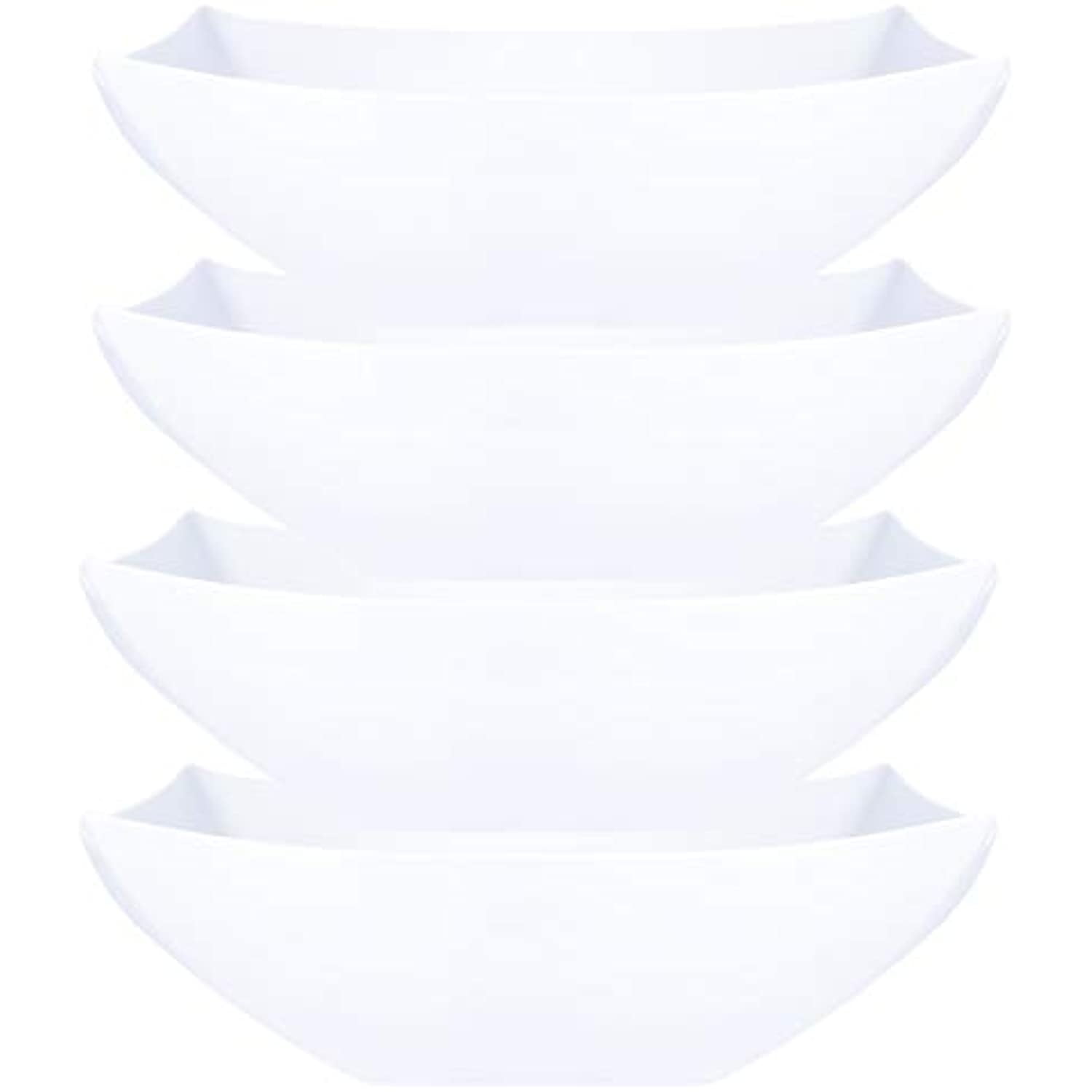 Plasticpro Disposable 128 Ounce Square Serving Bowls, Party Snack Or ...