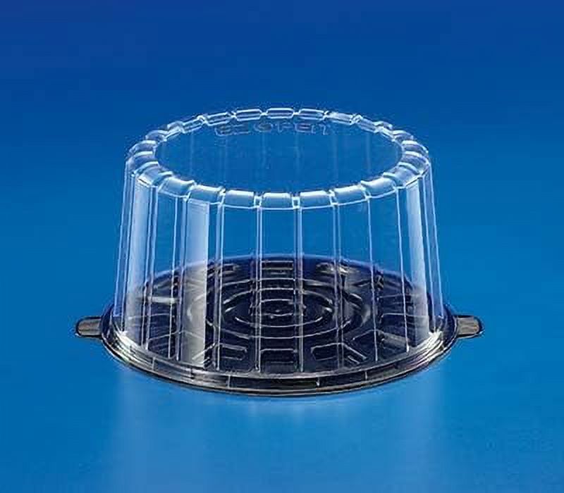 Plastics EZ Open Clear, 7 Inch Double Layer Cake Container With Dome