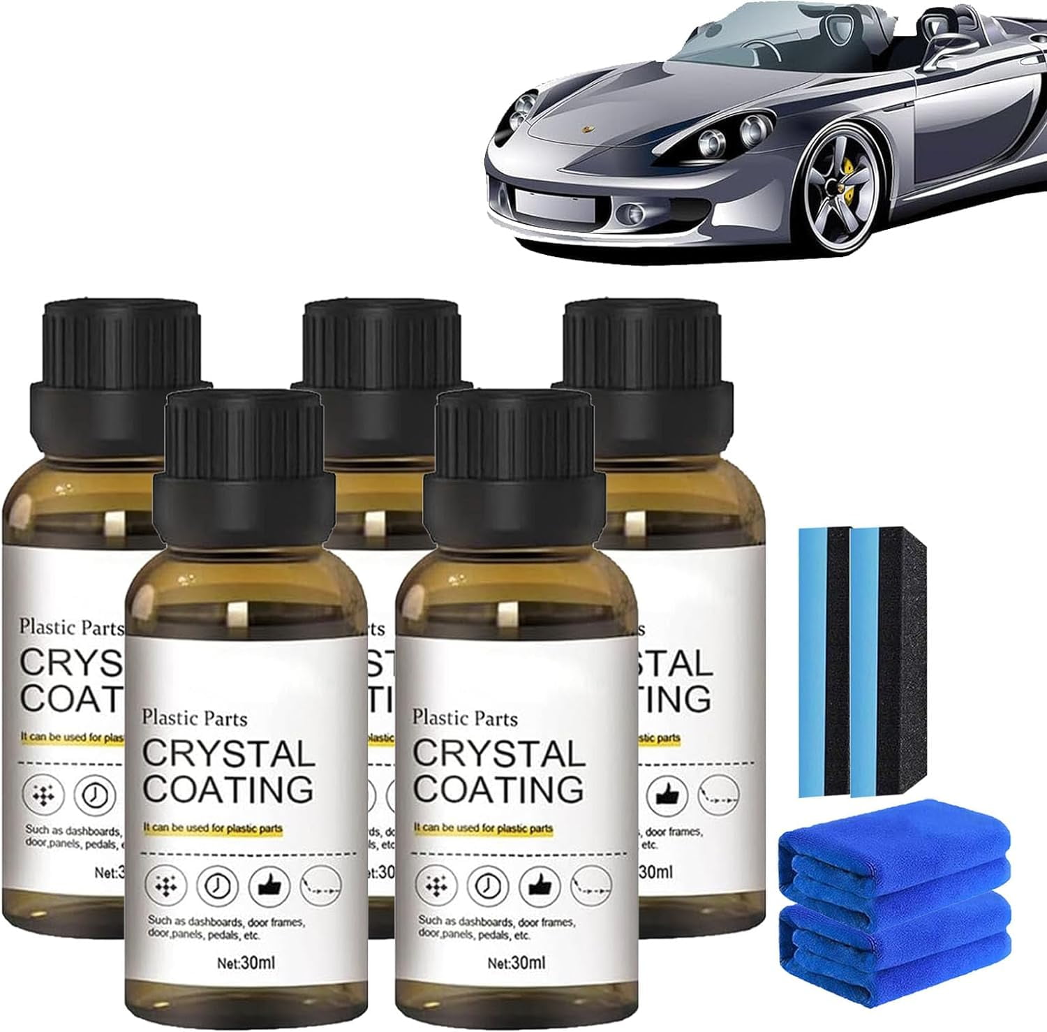 Plastics Parts Crystal Coating, Crystal Coating for Car, Car Plastic