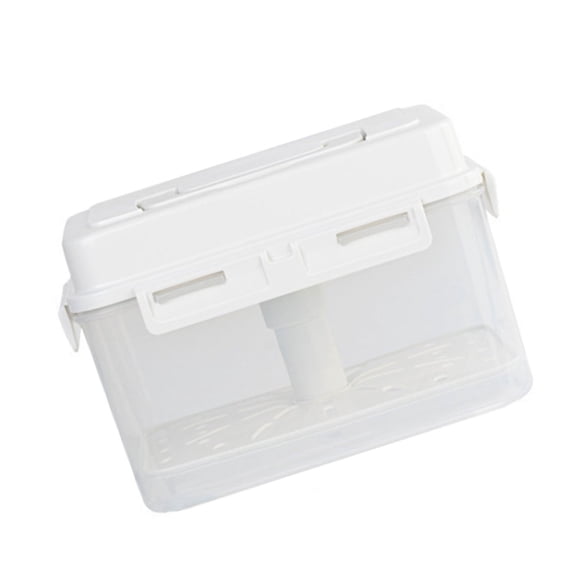 Plastics Pickle Jar with Handle Storage Box for Preserving and Fermenting Vegetables Kimchi Press Fermentation Container