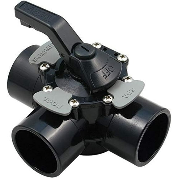 Plastics TruSeal 3-Way Swimming Pool Diverter Valve for 1" or 2 PVC Made of Durable CPVC 600-7200-CPVC$$Garden & Patio