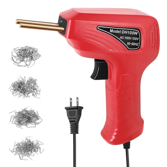 Plastics Welding Machine,Panel S Kit Portable Handheld Panel Thermal Stapler Tool Stapler Tool Set Kit Thermal Stapler Tool Set With Adben Led Red Twirltide Buzhi Dsfen Red Plug