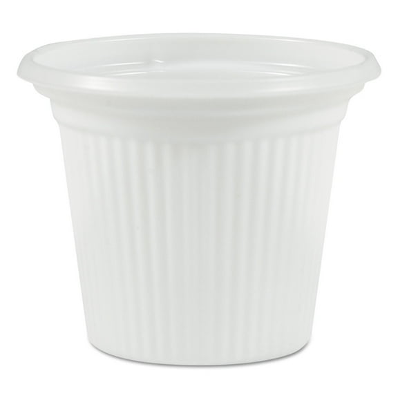 Plastifar 11014 0.75 oz. Plastic Condiment Cups - Translucent (5000/Carton)