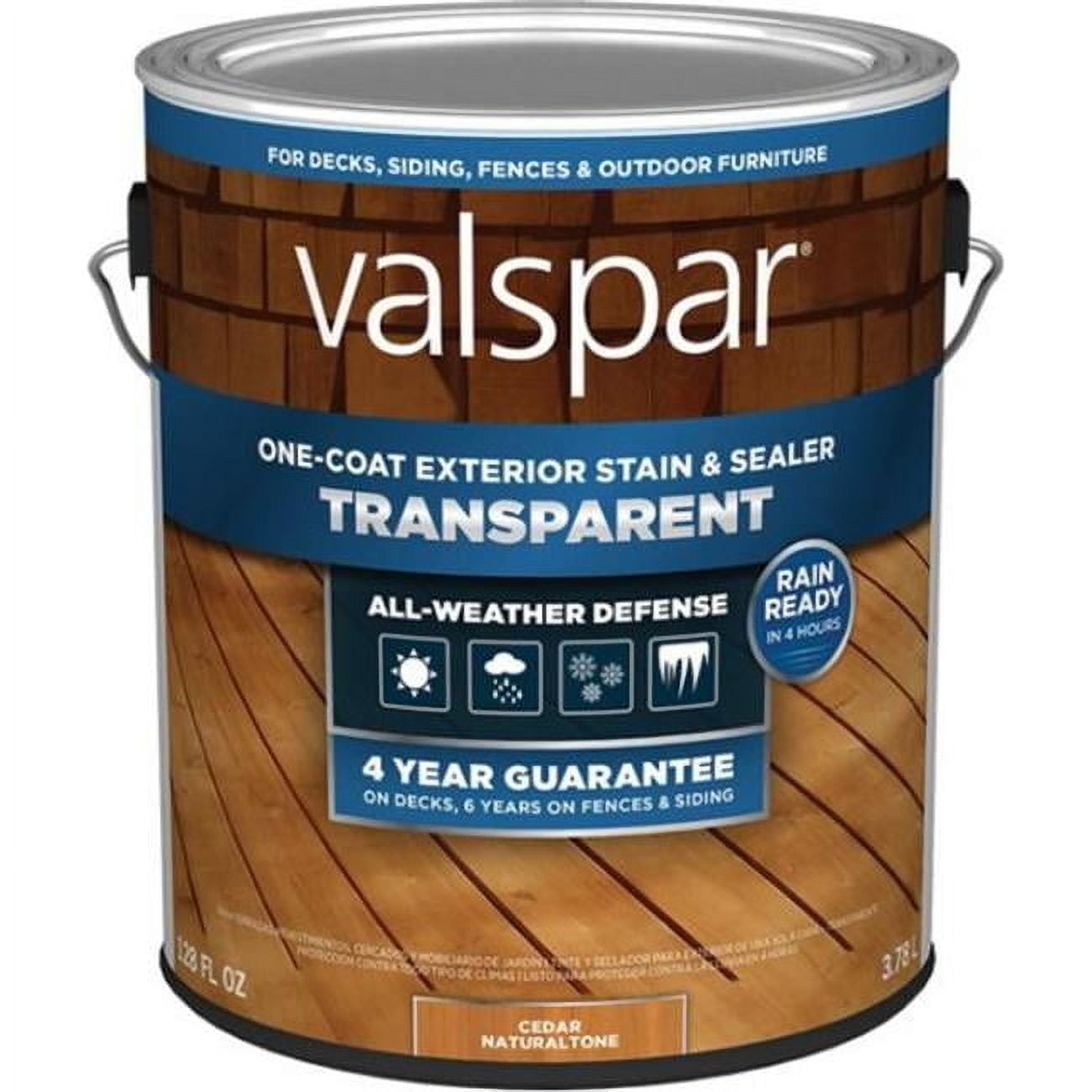 Valspar Transparent Cedar Natural Tone Stain and Sealer 1 gal