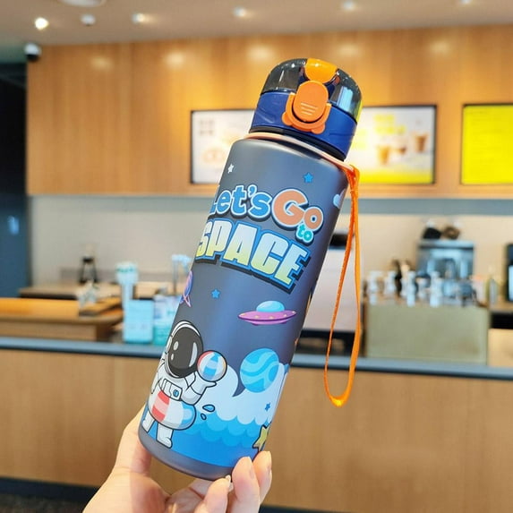 Plastikwasserflaschen mit Cartoon Raumfahrer Motiv J4O7