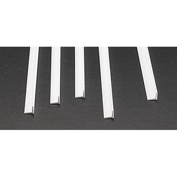 Plastruct Styrene Structural Angles - Pkg of 5, 1/4" H x 1/4" W x 24" L