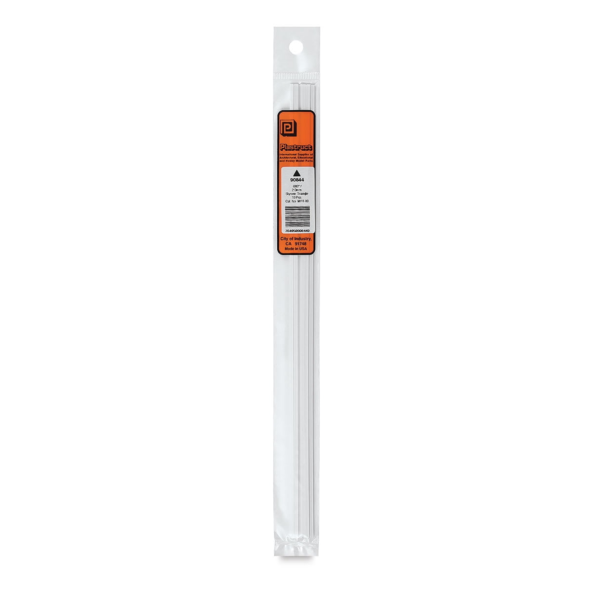 Plastruct Plastic Triangular Rod - Pkg of 10, 0.08" H × 0.08" W × 10" L ...