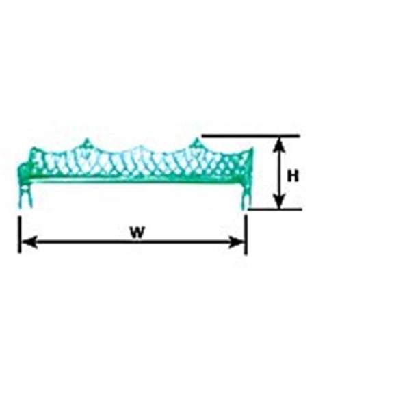Plastruct PLS94766 O Scale BENO-48, 1-48 Park Bench Kit