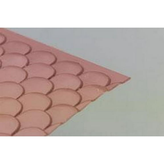 Plastruct Patterned Sheets, Scalloped Edge Tile,1:24 Scale