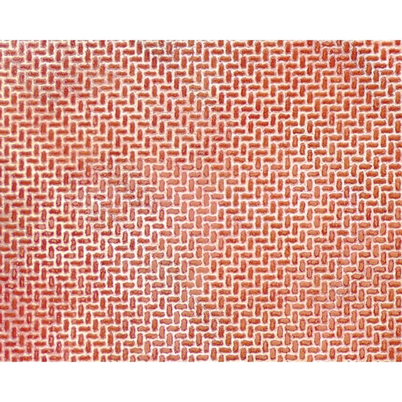 Plastruct Patterned Sheets, Interlocking Paving,1:100 Scale
