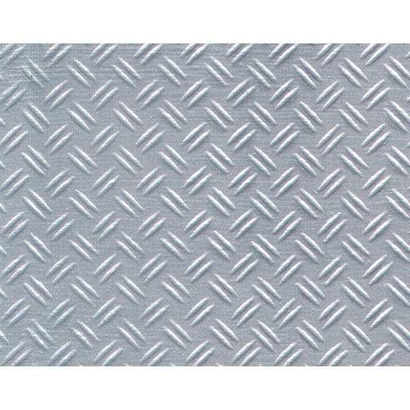 Plastruct Patterned Sheets, Double Diamond Plate,1:16 Scale