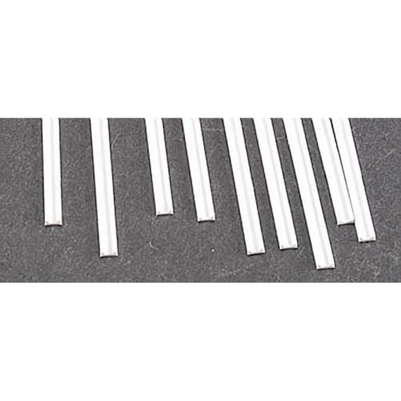 Plastruct Styrene Structural Channels - Pkg of 10, 3/32" H x 1/25" W x 10" L