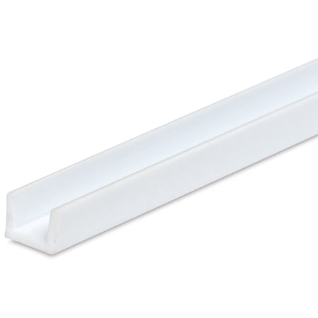 Plastruct Styrene Structural U Channel - Pkg of 5, 3/16" H x 5/37" W x 15" L