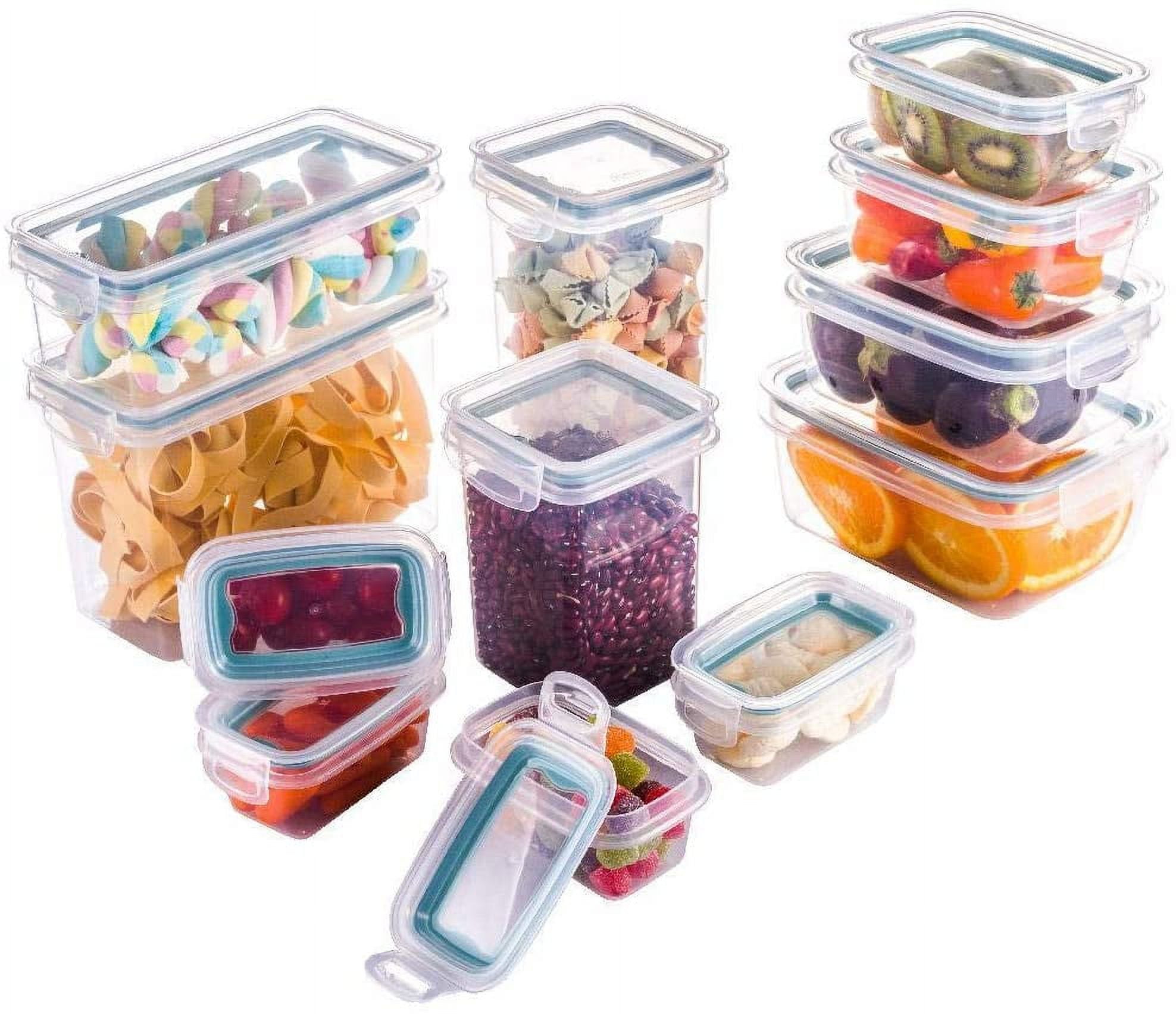 12 Piece Utopia Kitchen Plastic Food Containers With Airtight Lids Leak  Proof & Freezer 