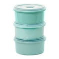 thumbnail image 1 of Plasvale - Food Storage Plastic Containers with Vent Valve - Microwave, Freezer and Dishwasher Safe - Set 6 Pieces - BPA Free (Green), 1 of 7